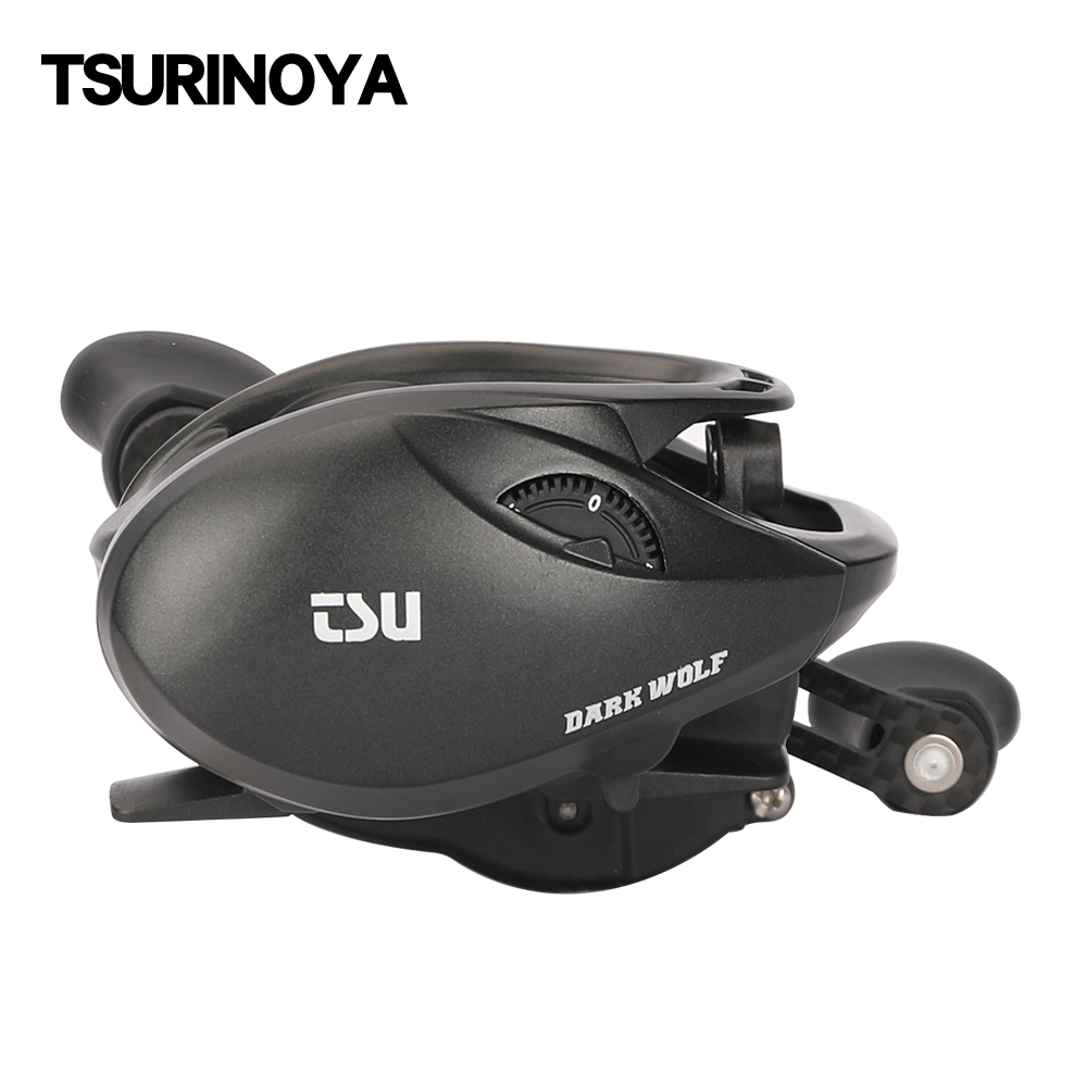 Abu Garcia Reel Max - をtsurinoya 135グラム超軽量6.1グラムスプール餌フィネスbaitcasting釣りリールダークウルフ50s 7.1:1 4キロ浅いスプールガーゼゲームコイル