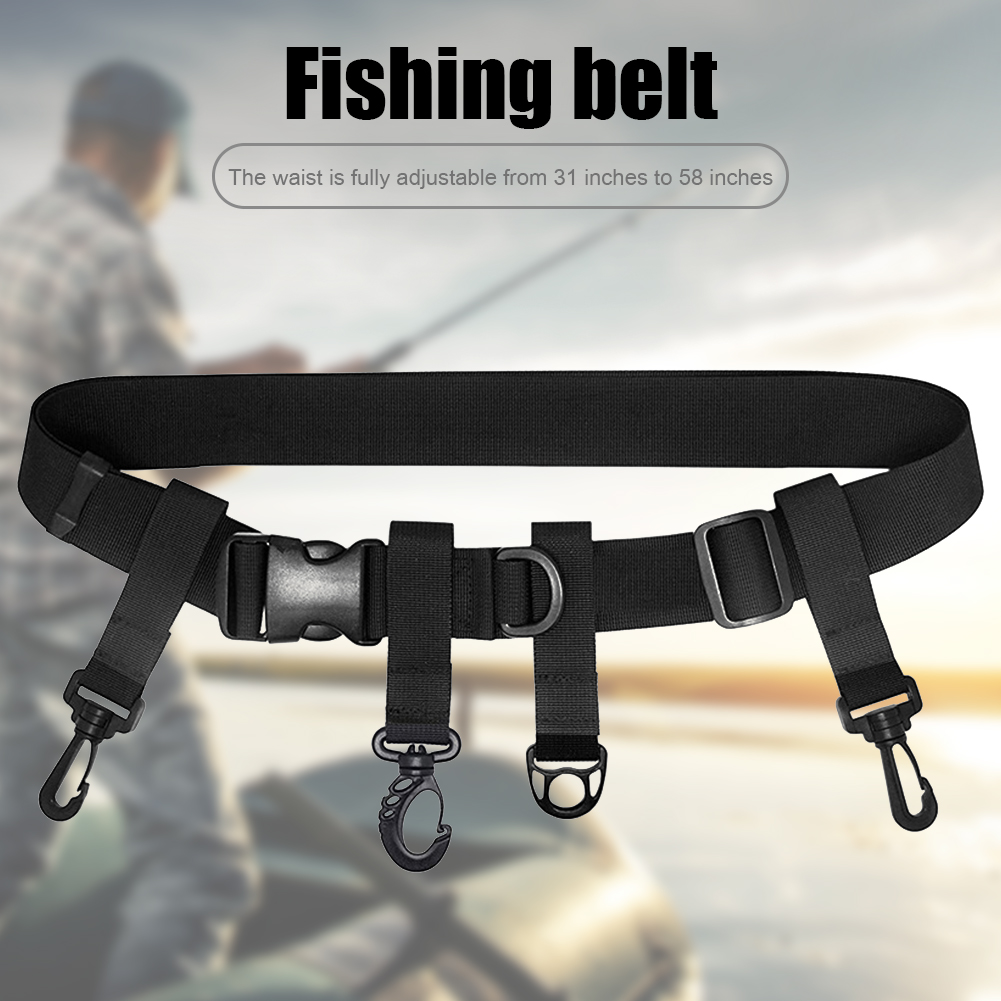 フライフィッシングウェーダーベルト 調節可能な多機能安全サー - Fishing Belt のレビューと価格