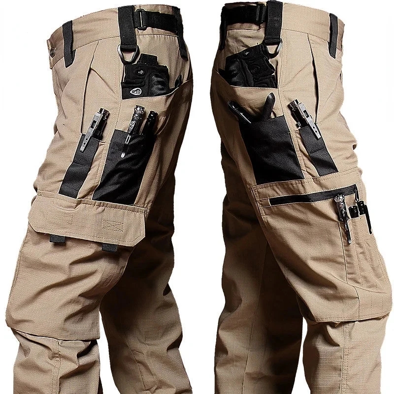 耐摩耗性ワークパンツ男マルチポケットストレートカーゴパンツ屋 - Fishing Pants Waterproof のレビューと価格