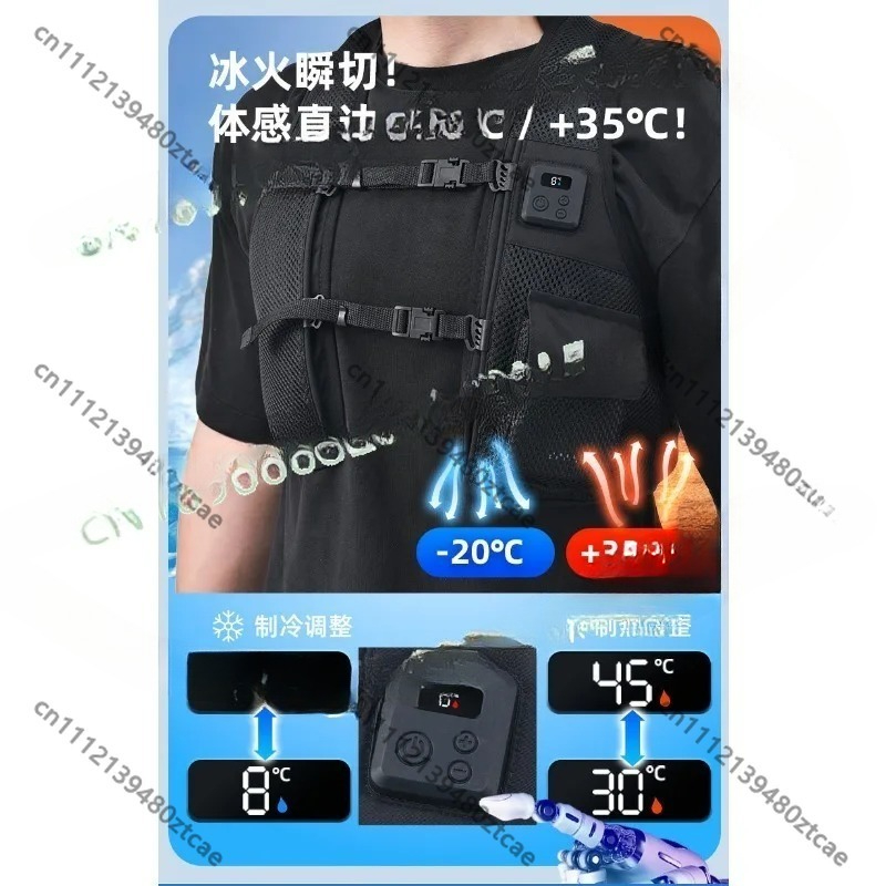 半導体スマート温度調整加熱冷却ベスト屋外作業用ベスト釣り建設 - Fishing Vest のレビューと価格