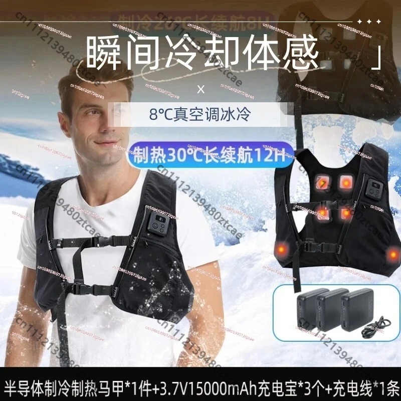半導体スマート温度調整加熱冷却ベスト屋外作業用ベスト釣り建設 - Fishing Vest のレビューと価格