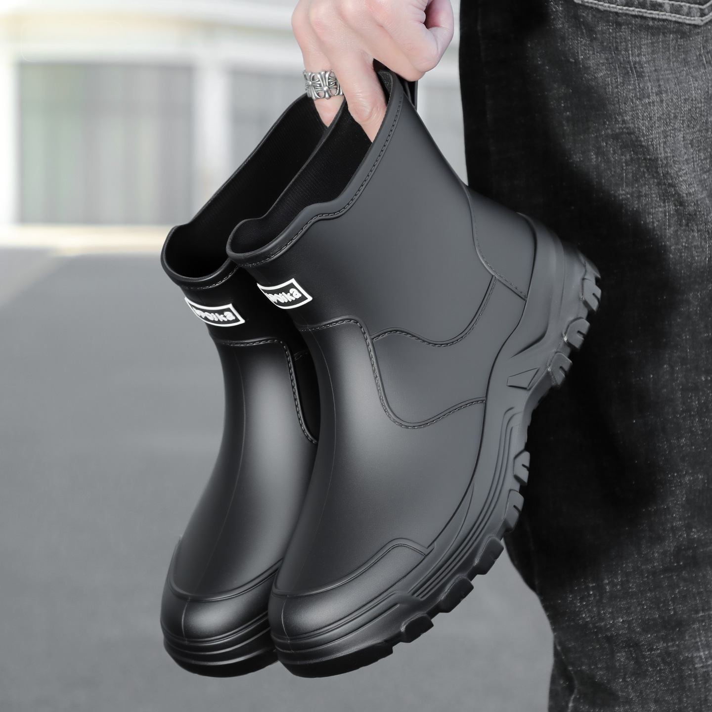 ファッショナブルな新しいスタイルのメンズミッドカーフレインブ - Fishing Waders のレビューと価格