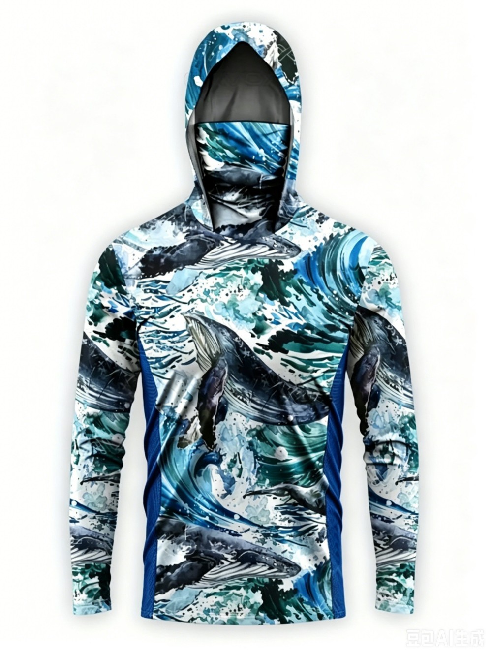 UPF50+ カモフラージュ柄 メンズ 長袖 フィッシングフ - Fishing Mask Sun Protection のレビューと価格