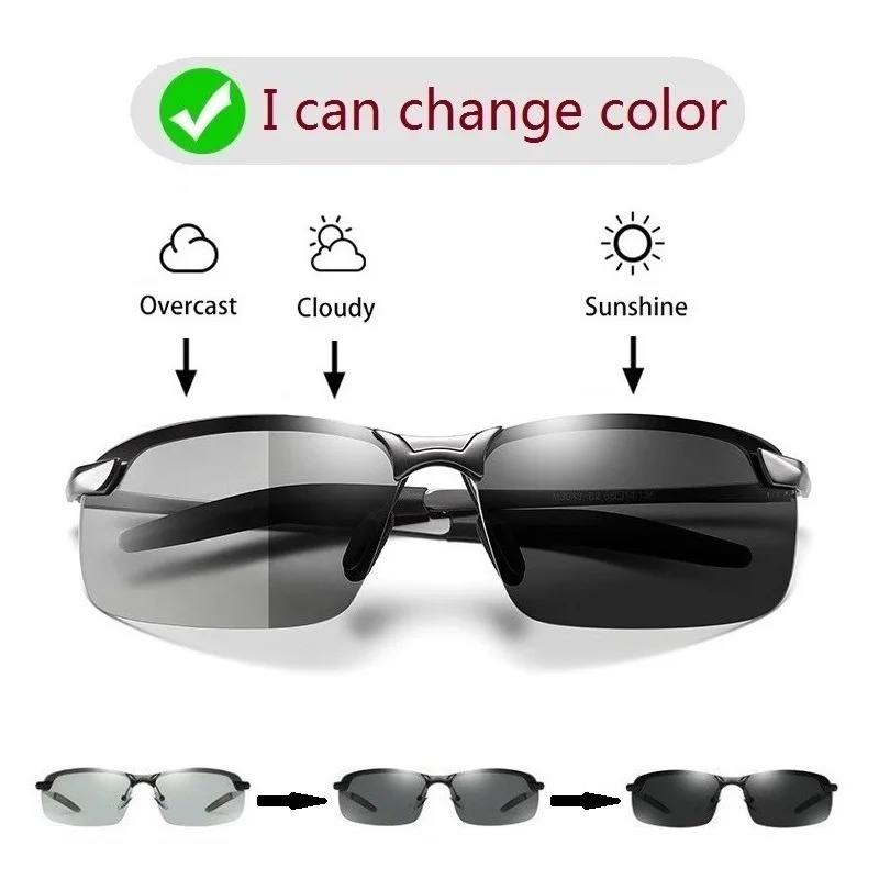 メンズ調光偏光サングラス メンズ ドライビング フィッシング - Fishing Sunglasses Polarized のレビューと価格
